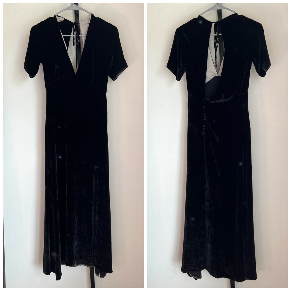 LPA Black Velvet Dress NEW